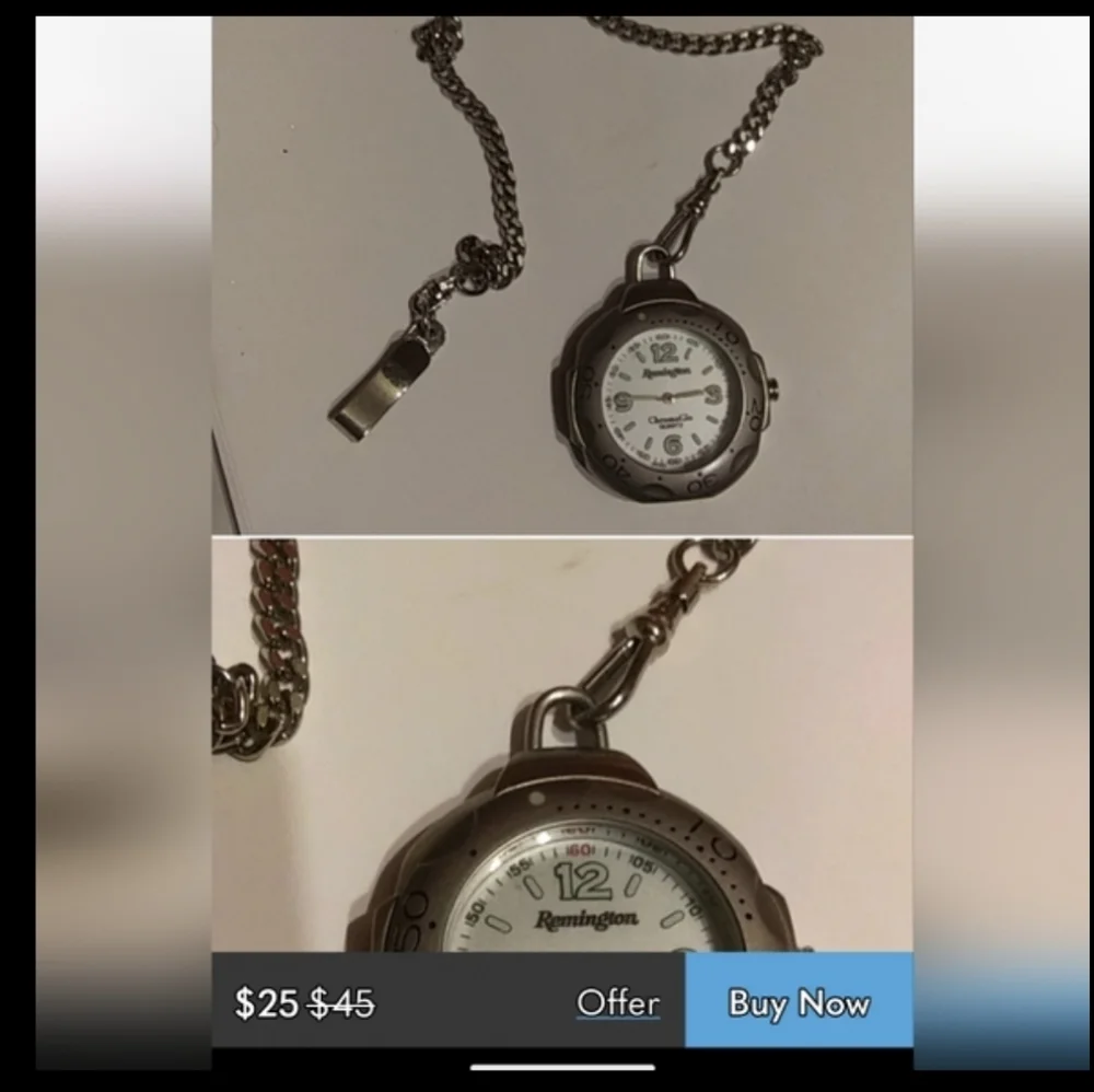 ❤️5/$25 Remington Pocket Watch